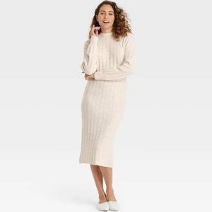 A new day cream sweater dress